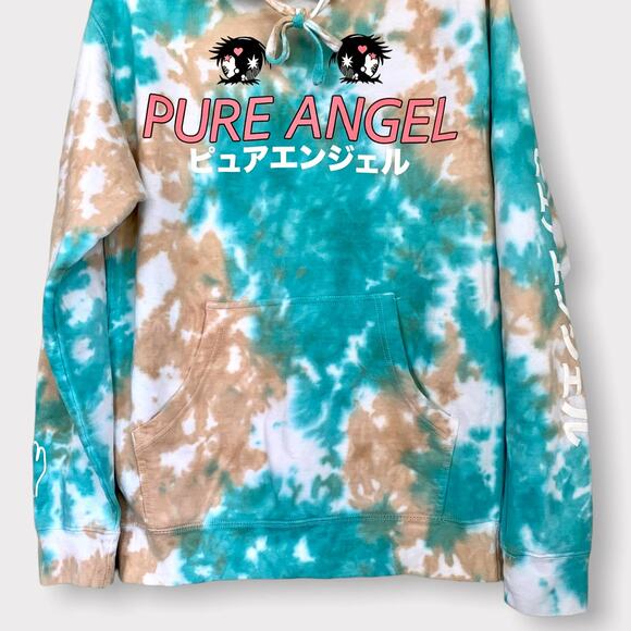 BSR By Samii Ryan Pure Angel Tie Dye Hoodie in Cloud Blue Size Medium - Picture 5 of 13